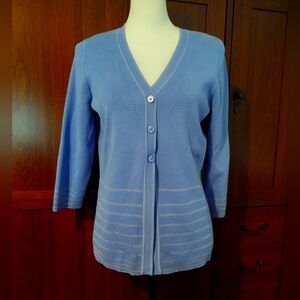 Croft & Barrow Button Up Cardigan Lightweight Sz S